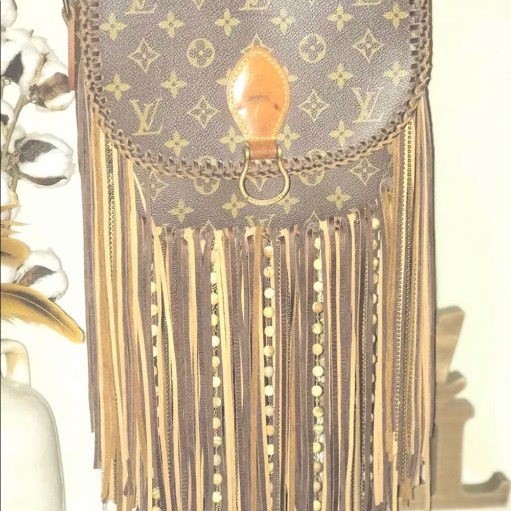 Vintage Louis Vuitton (LV) Custom Fringe Purse